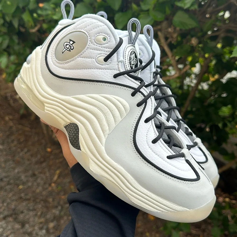 Nike Mens Air Penny 2 White Black Sail Photo Dust FB7727-100 Size 11